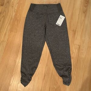 Athleta NWT Barre Cinch Pants Deep Heathered Grey, XS